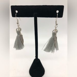 String/Feather Earrings